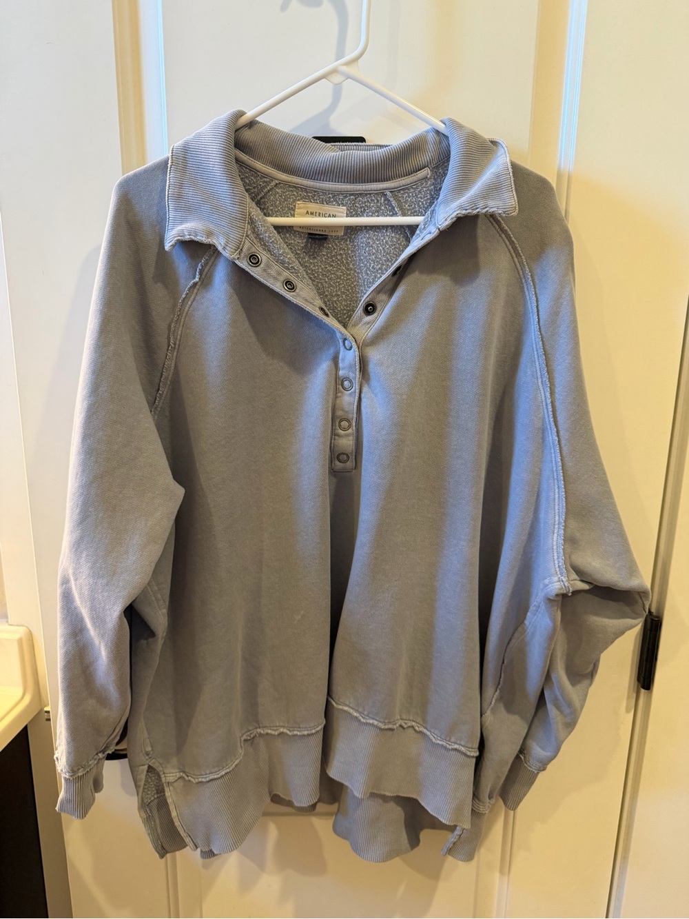American Eagle Big Hug Henley Sweatshirt